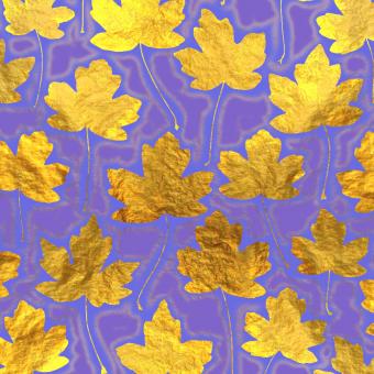 Flower Press -all seasons card range : LP04 Hawthorn, Gold Leaf   